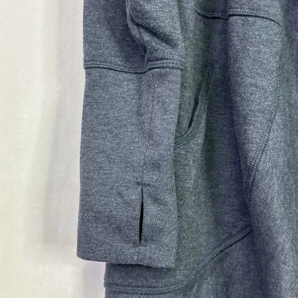 Eddie Bauer Fleece Summit Wrap Open Cardigan Thumb Holes - Picture 5 of 9